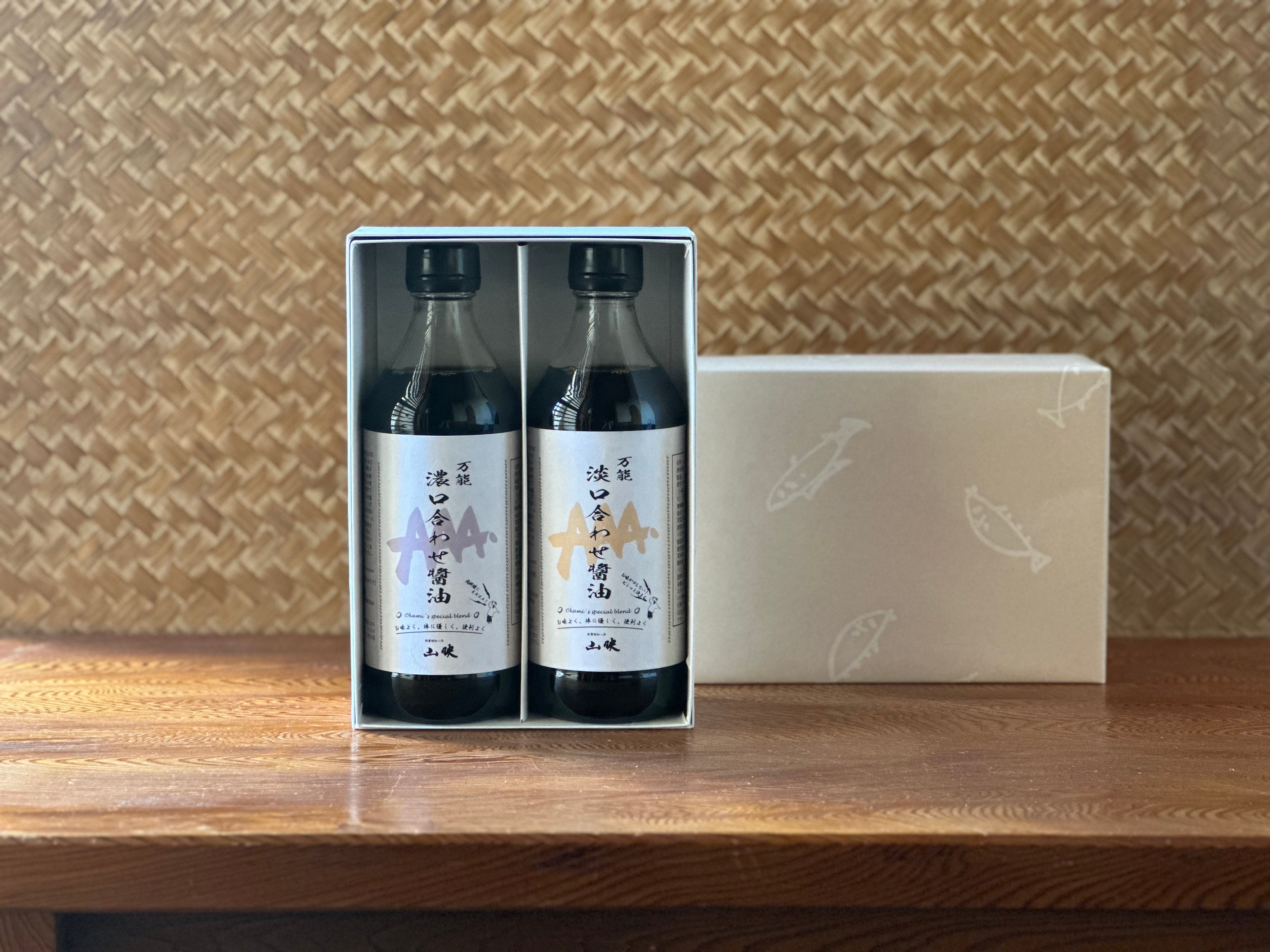 山映特製　濃口合わせ醤油（500ml）・淡口合わせ醤油（５００ml）ギフトセット【常温便】